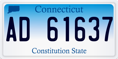 CT license plate AD61637