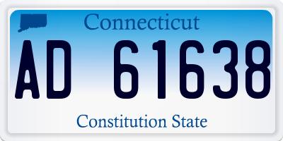 CT license plate AD61638