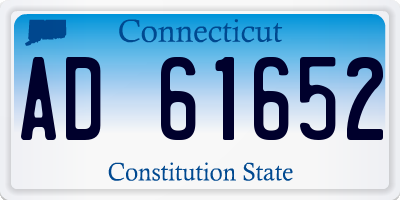 CT license plate AD61652