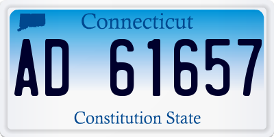 CT license plate AD61657