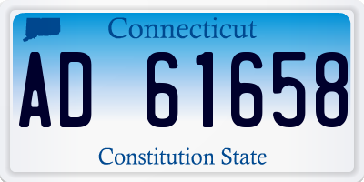 CT license plate AD61658