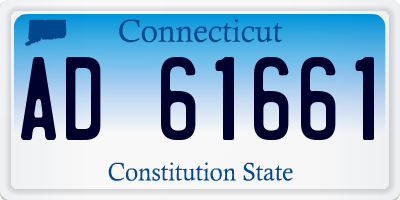 CT license plate AD61661