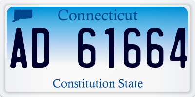 CT license plate AD61664