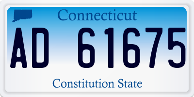 CT license plate AD61675