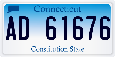 CT license plate AD61676