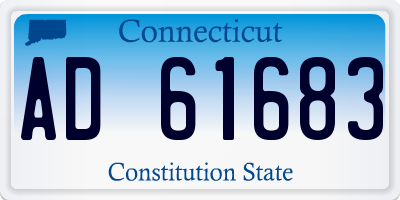 CT license plate AD61683