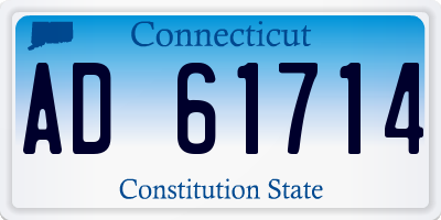 CT license plate AD61714