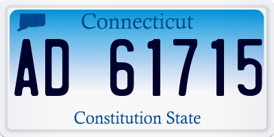 CT license plate AD61715