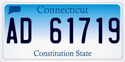 CT license plate AD61719