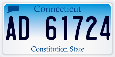 CT license plate AD61724