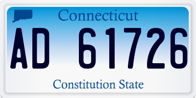CT license plate AD61726