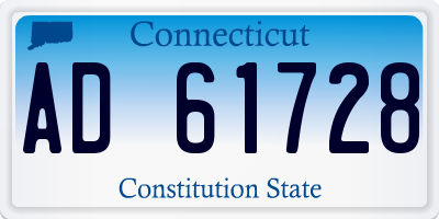 CT license plate AD61728