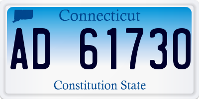 CT license plate AD61730