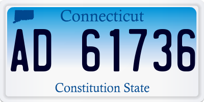 CT license plate AD61736
