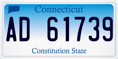 CT license plate AD61739