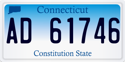 CT license plate AD61746