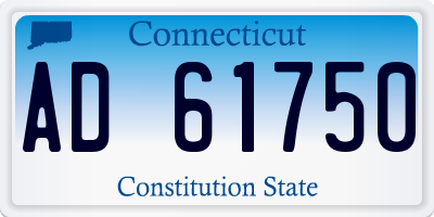 CT license plate AD61750