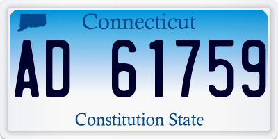 CT license plate AD61759