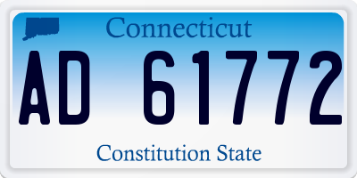 CT license plate AD61772