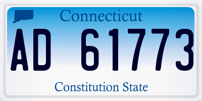 CT license plate AD61773