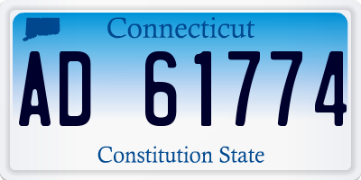 CT license plate AD61774