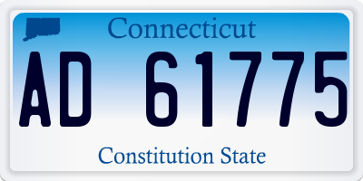 CT license plate AD61775