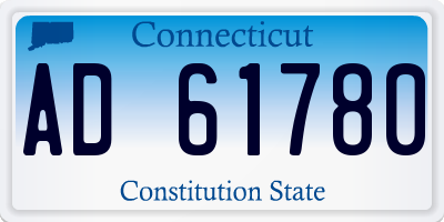 CT license plate AD61780