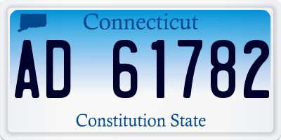CT license plate AD61782