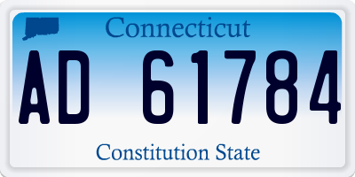 CT license plate AD61784