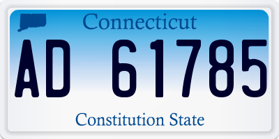 CT license plate AD61785