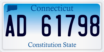 CT license plate AD61798