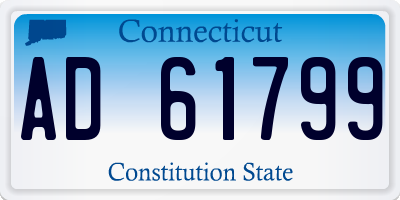 CT license plate AD61799