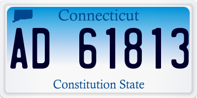CT license plate AD61813