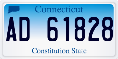 CT license plate AD61828
