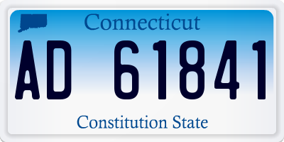 CT license plate AD61841