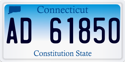 CT license plate AD61850