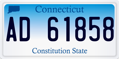 CT license plate AD61858