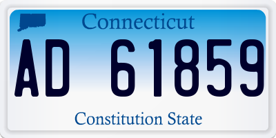 CT license plate AD61859