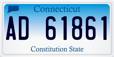 CT license plate AD61861