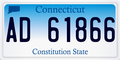 CT license plate AD61866
