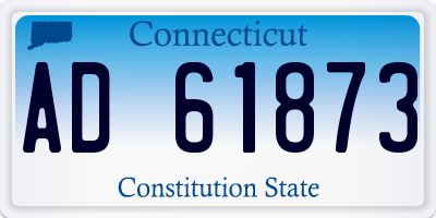 CT license plate AD61873