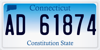 CT license plate AD61874