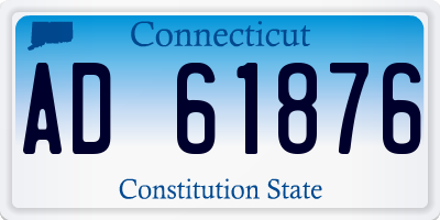 CT license plate AD61876