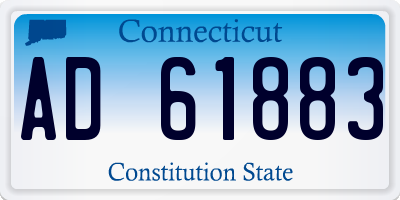 CT license plate AD61883