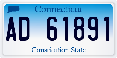 CT license plate AD61891