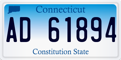CT license plate AD61894