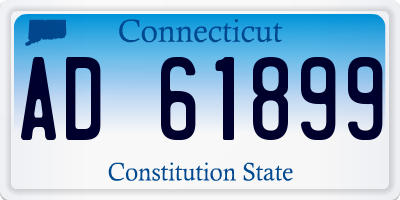 CT license plate AD61899