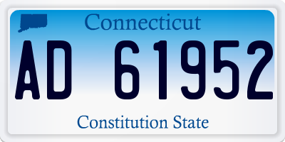 CT license plate AD61952