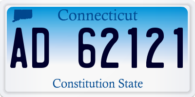 CT license plate AD62121