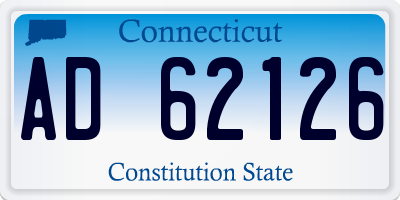 CT license plate AD62126